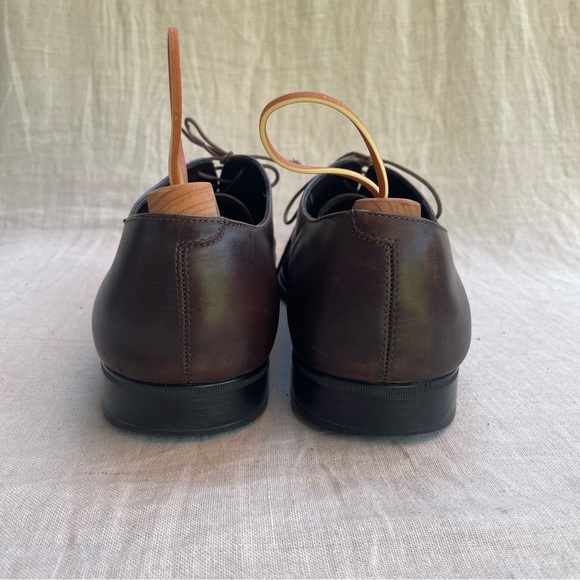 FERRAGAMO REMIGIO OXFORD IN CHOCOLATE BROWN - Picture 4 of 7